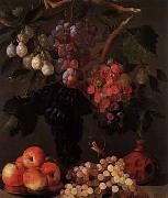 Juan Bautista de Espinosa Bodegon de uvas, manzanas y ciruelas France oil painting artist